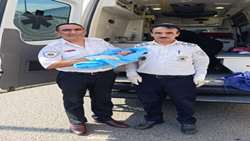 نوزاد دختر در آمبولانس اورژانس گیلان چشم به جهان گشود